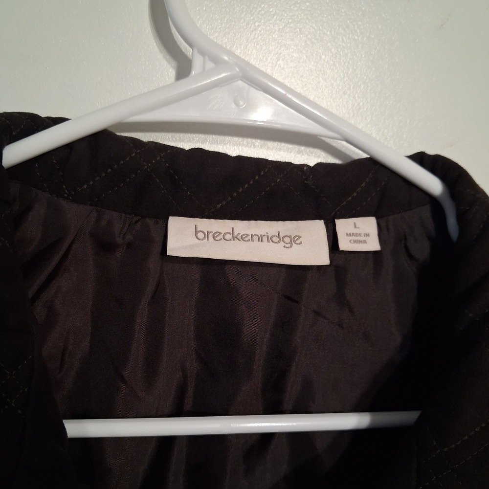 Breckenridge Womens Quilted Snap Front Vest Jacket Size Large - Picture 3 of 6